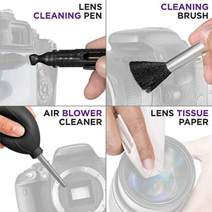 Altura Photo Camera Cleaning Kit - APS-C Lens & Sensor Cleaner with All-Natural Solution, 16mm Factory-Sealed Swabs, Pen, Blower, Brush, Cloths & Hard Case for Canon Nikon Sony DSLR Mirrorless - style: APS-C