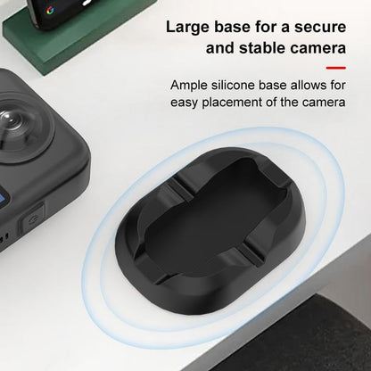 Silicone Desktop Stand for DJI Osmo 360 – Anti-Slip, Scratch-Proof Base, Dustproof & Waterproof, Stable Camera Stand for Desk (Black) - color: for DJI Osmo 360