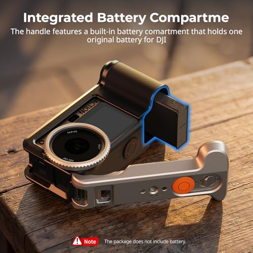 SMALLRIG Street Grip Kit for DJI Osmo Action 6, Aluminum Cage with Cold Shoe, Shoulder Strap, Lens Protection Ring, Protective Frame with 1/4"-20 Locating Holes, for Street Photography - 5891 - style: All-in-One Street Grip Kit