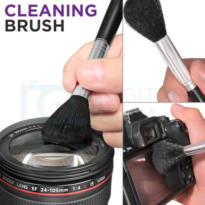 Altura Photo Camera Cleaning Kit - Lens Cleaner Spray, Brush & Blower | Includes Lens Cleaner Spray, Brush, Pen, Blower, Microfiber Cleaning Cloths, Tissue Wipes for Canon Nikon Sony - style: w/ 2 oz. Altura Photo Cleaning Solution