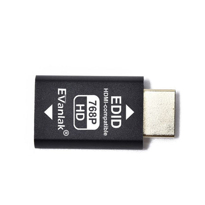 EVanlak Hdmi Edid Emulator Passthrough Eliminated Emulator Adapter 3rd Generrtion Work with Mac Thunderbolt to HDMI Switches/Extender/AV Receiver/Video Splitters -1024X768@60hz 3pack - color: HDMI EDID 768-3P