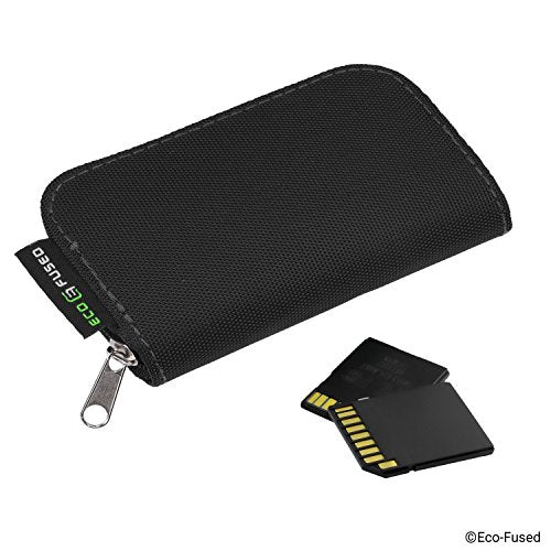 Eco-Fused Memory Card Case - Fits up to 22x SD, SDHC, Micro SD, Mini SD and 4X CF - Holder with 22 Slots (Black / 22 Slots - 2 Pack) - color: Black / 22 slots - 2 pack