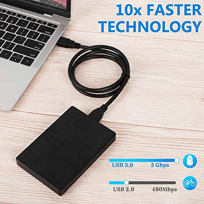 Micro USB 3.0 Cable, External Hard Drive Cable USB 3.0 A to Micro B Compatible with Samsung Galaxy S5, Note 3, Note Pro 12.2, Toshiba, Seagate Hard Drives and More (15FT) - size: 15 FT - USB A to Micro B