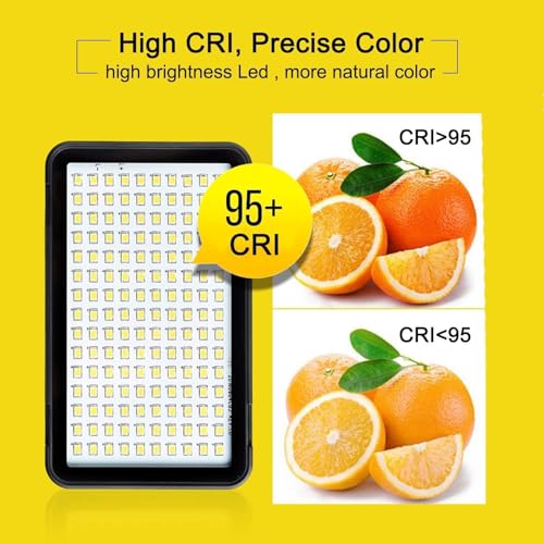 Godox LEDM150 LED Video Light, Camera Light for Pictures Video Recording with 150 LED Beads, CRI 95+ 5600K Photo Light for Outdoor Photography Live Streaming Zoom Calls