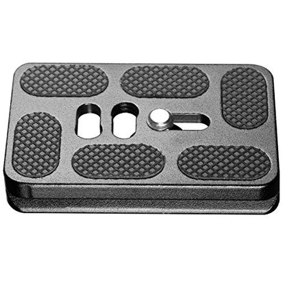 Neewer 2 Pieces Metal PU-60 60 Millimeter Universal Quick Shoe Plate with 1/4 inch Screw, for Camera Tripod Ball Head(Black) - style: NW-QB60