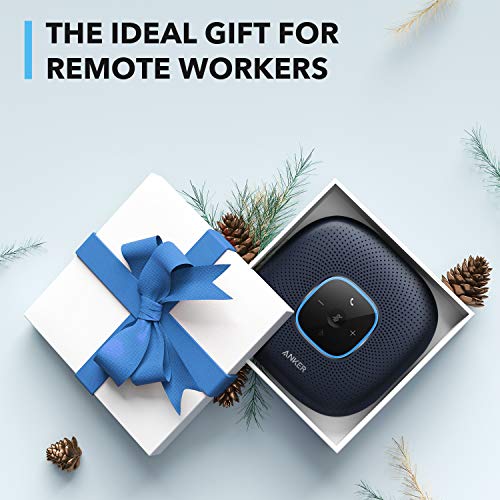 Anker PowerConf Speakerphone, Zoom Certified Conference Speaker with 6 Mics | 360° Enhanced Voice Pickup, 24H Call Time, Bluetooth 5.3, USB C, Compatible with Leading Platforms for Personal Workspaces - color: Blue