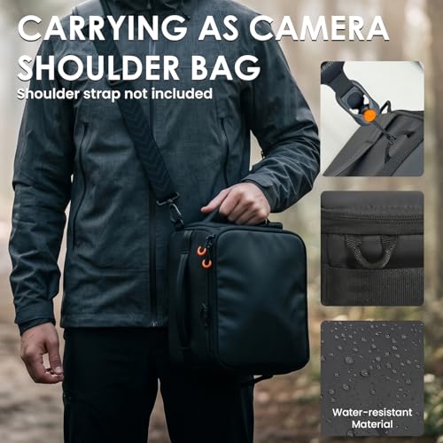 TARION Protective Camera Insert Bag Quick Access DSLR Inner Case Organizer | Fits 1 Camera 5 Lenses, Full Opening Back Design, Framed Top Lid, Padded Insert Cube, 8.9x6.5x11" ShellCore S - style: S (1 Camera 5 Lenses)