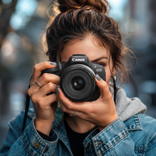 Canon EOS R100 Mirrorless Camera Body with RF-S 18-45mm F4.5-6.3 is STM Lens 6052C012 Bundle with Double Battery, Memory Card, Deco Gear Deluxe Case and Mini Tripod & Accessories - color: Sable