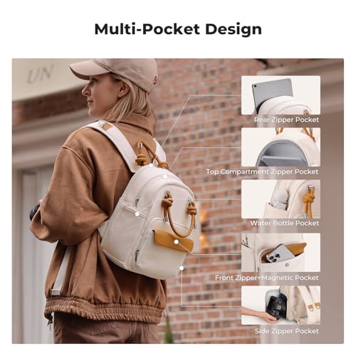 K&F CONCEPT Camera Backpack, DSLR/SLR Small Camera Bag, Water-Resistant 2-in-1 Photography Backpack for Women Compatible with Canon/for Sony/for DJI/for Xtra Muse/for Polaroid/for Instax