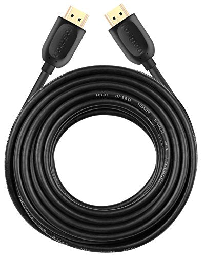 Fosmon 4K HDMI Cable 25FT/7.5M, HDMI 2.0 Cable 4K@60Hz/2160p Support 18Gbps, HDCP, 3D, ARC, Dolby TrueHD, 30AWG Compatible with UHD TV, PC Monitor, Console, PS4, PS5, Xbox 360/One/X/S, Nintendo Switch - size: 25FT, style: 4K