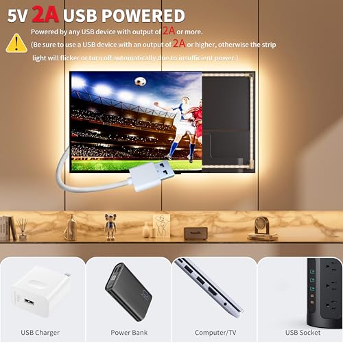 PAUTIX COB LED Strip Light 5V USB 9.84ft/3m 640LEDs 1200lm Dimmable LED Strip Light 3000K Warm White CRI90+ USB TV Backlight,Flexible Under Cabinet Tape Light for Bedroom,Kitchen,Home DIY Lighting - color: 3000K, size: 9.84ft/3m