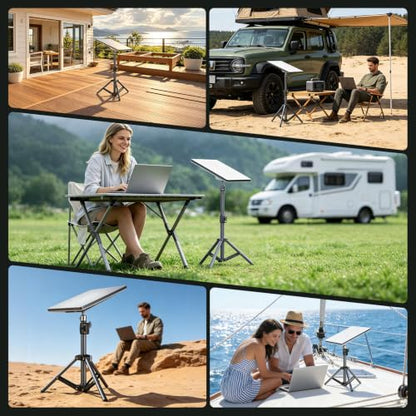 for Starlink Mini Tripod Mount, Adjustable Height Stand Tripod Mounting kit Adapter Compatible with Starlink Mini Accessories for Outdoor Camping, Travel, Rv