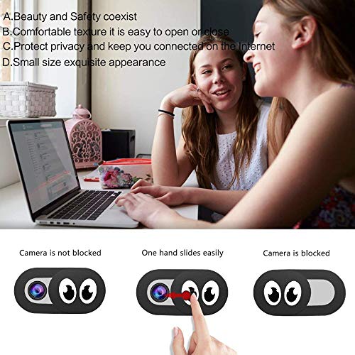 Eye Webcam Cover Slide - Web Camera Cover Fits for Laptop, Desktop, Pc, Macboook Pro, iMac, Mac Mini, Computer, iPhone Smartphone, Protect Your Privacy Security, Strong Adhensive 6 Pack (6 Pack) - color: 6 Pack Eye