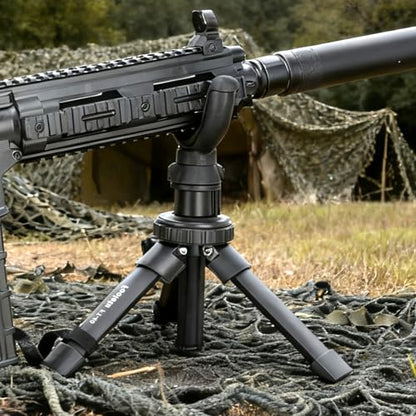 Portable Shooting Rest Tripod Rifle Stand for Range, 360 Rotation V Yoke Holder - Lightweight Bench Rest for Target Shooting, Hunting and Outdoor Activities - size: 9-16" Black