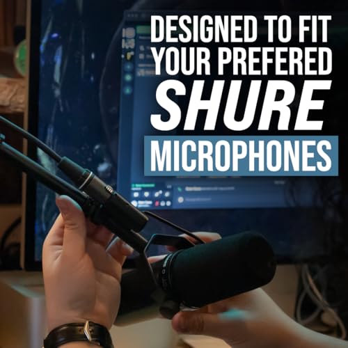 Shure by Gator Compact, Low Profile Mic Stand with Single-Section Boom; (SH-DESKTOP2) - style: Single Section Boom