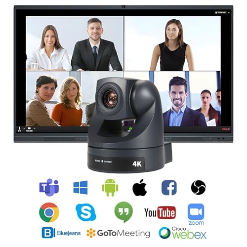 4K PTZ Camera 20x Optical Zoom with HDMI USB Conference Room Webcam for Zoom, Teams, Google Meet, Church Live Streaming, Webinar - style: 20X ZOOM HDMI/USB