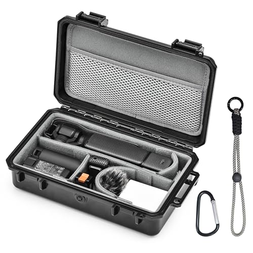 Carrying Travel Hard Case for Insta360 Luna Ultra For DJI Osmo Pocket 4 3 Creator Combo/For Xtra Muse Accessories DIY Waterproof Carrying Bag Vlogging (Case Only)