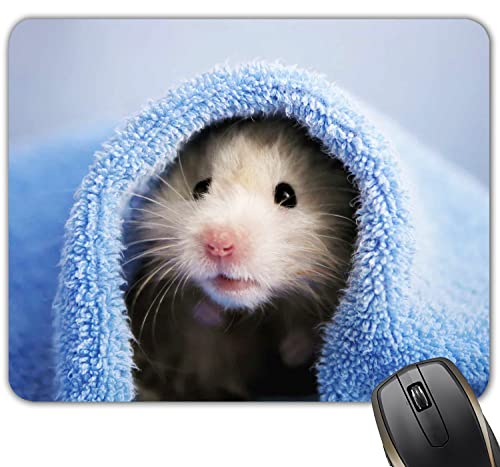 Cute Hamster Mice Rat Rodent Pet Gerbil Fun Mouse Pad Mat Mousepad 8.6 X 7.1 in - color: Cute Hamster