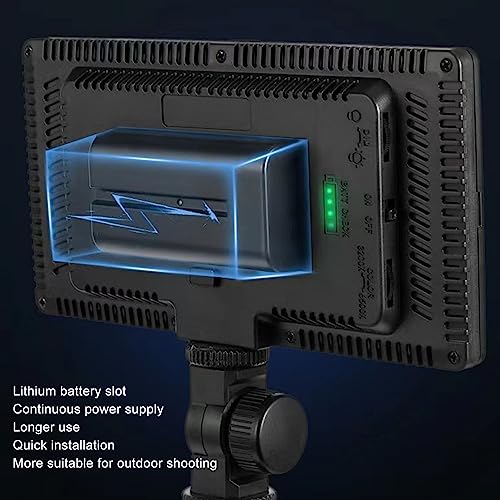 LED Video Light, 30W 416Pcs LED Light Panel Portable Camera Camcorder Video Light, Multi Angle Adjustment, Photo Lighting Fill Lamp for Live, Streaming, Photography