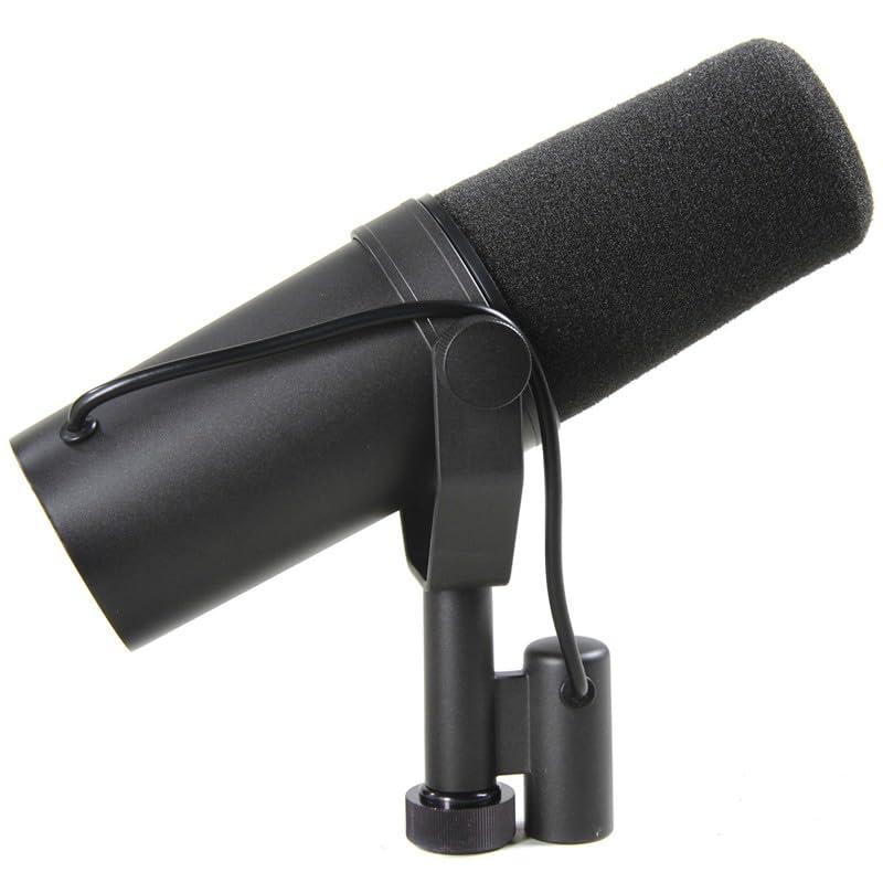 LEFXMOPHY SM7 Windscreen Pop Filter for Shure SM7 7B SM7B SM7B Microphone Sure Seven B RK345 Replacement Mic Foam Cover - Black