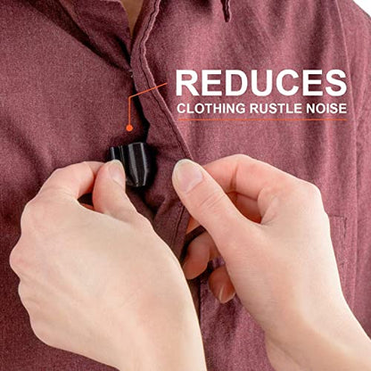 Isolate IT Lavalier Microphone Isolation Shield System with Sorbothane (Compatible with Sony ECM-77B, Natural/Black) - color: Natural/Black, size: Sony ECM-77B