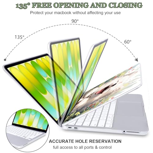 for 2026 Apple MacBook Neo 13 Inch Case A18 Pro A3404 with Hard Shell Keyboard Cover, Screen Protector, Silicone Dust Plugs and Webcam Privacy Cover, Cute Puppy - color: Dog