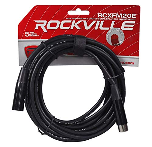 Rockville RMC-3PK Bundle: 3-Pack Metal Wired Microphones, (3) RTMS21 Desktop Tripod Stands with Pop Filter and Shock Mount, (3) 20-ft Female to Male XLR Cables for Podcasting, 7-Items