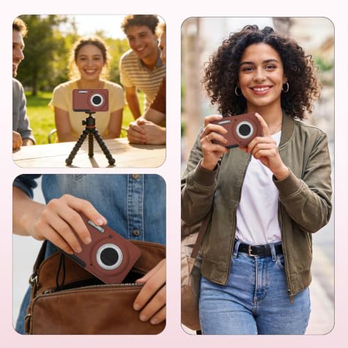 Case for KODAK PIXPRO FZ55 Case, Soft Silicone Sleeve for KODAK PIXPRO FZ55 - Anti-Scratch Slim Fit Lightweight Protective Cover - Brown - color: Brown