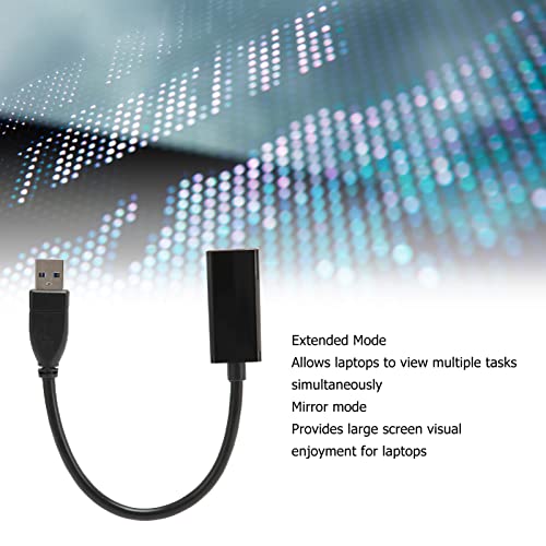 1080P 60HZ USB3.0 to HD Multimedia Interface Adapter Portable Video Converter for 7 8 10 PC, Black