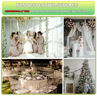 White Backdrop 10x20ft, Wedding, Birthday Party, Photography Studio, Polyester, White - color: white backdrop, size: 10x20ft