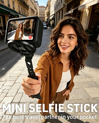 2-in-1 Magnetic Phone Stand & Action Camera Mount, N52 Magnet Phone Holder | for Gym/Desk, Portable for Magsafe iPhone 17-12, Arca-Swiss & 1/4" Screw for DJI Osmo Pocket 3/4, GoPro 13/12|Patented Design