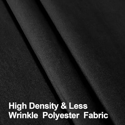EMART 10x20ft Black Photo Backdrop Screen for Photography, Large Negros Drapes Party Background Curtain, Polyester Fabric Sheet Video Studio Portrait Photoshoot - size: 10x20ft
