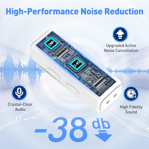 USB-C Wireless Microphone with Charging Case for iPhone 15/16/17 & Android