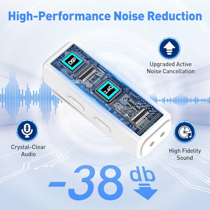 USB-C Wireless Microphone with Charging Case for iPhone 15/16/17 & Android