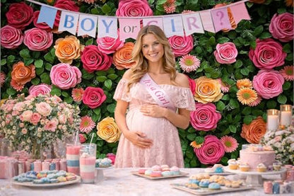 7X5ft Floral Backdrop for Photography Valentine's Day Backdrop Wedding Backdrops Spring Flower Photography Backdrop Mother's Day Backdrops for Photographers Studio Props 049 - size: 7x5ft