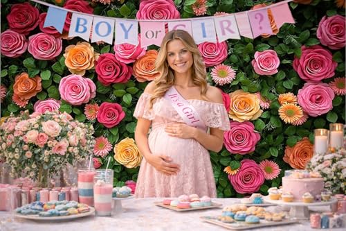 Floral Backdrop for Photography Mother's Day Backdrop Wedding Backdrops Spring Flower Photography Backdrop Backdrops for Photographers Studio Props 8X6FT 049 - size: 8x6ft