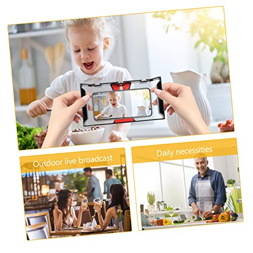 Hand Held Phone Stabilizer Grip Smartphone Video Rig with Retractable Design Compatible with Mobile Phones for Filmmakers and Content Creators Includes Three Slots for Accessories