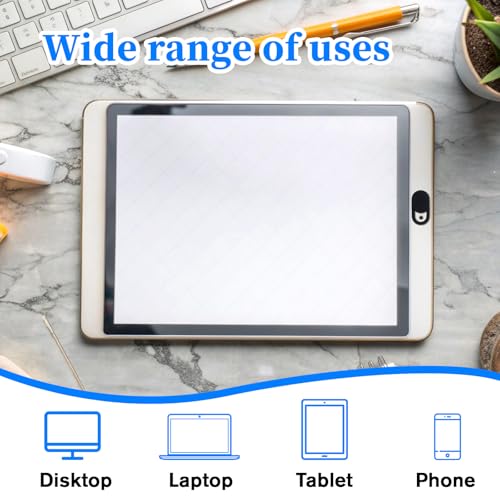 50 Pcs Webcam Cover, Black Practical Laptop Camera Cover Small Portable Phone Camera Covers for Compute Cell Phone PC Accessories to Protect Your Privacy and Security(Black, White) - color: Black, White