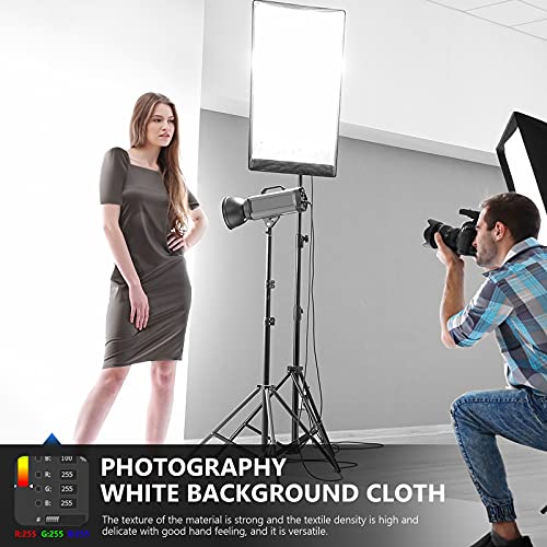 NEEWER 10 x 12FT / 3 x 3.6M PRO Photo Studio Premium Polyester Collapsible Backdrop Background for Photography, Video and Television (Backdrop ONLY) - White - color: White, size: 10 x 12 ft