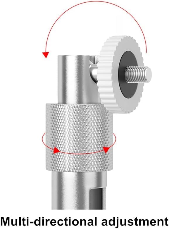 Telescoping Security Camera Mount (20-40cm/7.9-15.7in) with 1/4" Screw Interface & Adapter Plate - Aluminum Bracket for Universal Camera Compatibility, Indoor/Outdoor Use