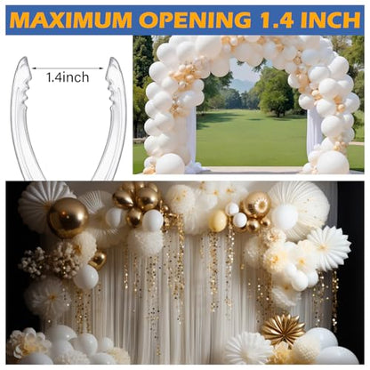 30 Pack Balloon Arch Clips Plastic Transparent Backdrop Spring Clamps 2 Inch Clear Clips for Balloon Arch Kit Birthday Decoration Crafts Woodworking Photography Studios