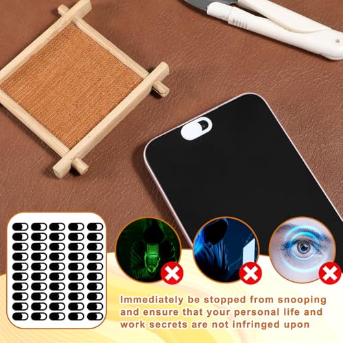50 Pcs White Webcam Cover Slide, 0.023 Inch Ultra-Thin Universal Camera Privacy Cover White Camera Covers Slide for Phone Laptop Computer