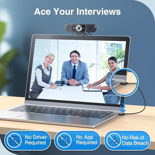 EMEET C980 PRO 3-in-1 4K Webcam with Microphone and Speaker, 60°-98° Wide Angle Webcam w/ 4 Noise Cancel Mics, 2 Speakers, Fixed Focus, Magnetic Privacy Cover, Great for Group and Personal Video Calls - style: 4K with 4Mics 2Speakers