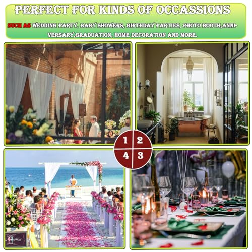 White Backdrop 10x20ft, Wedding, Birthday Party, Photography Studio, Polyester, White - color: white backdrop, size: 10x20ft