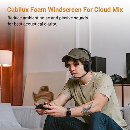 Cubilux Furry Windscreen for Game Headset, Muff Windshield Windjammer Deadcat,Wind Muff & Dead Cat for Headset, 5-Pack