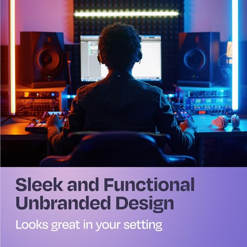 Studio Monitor Isolation Pads Premium Acoustic Foam for 3-4.5 Inch Speakers with Vibredux HD Foam for Superior Isolation, Black - size: For 3″-4.5″ Monitors
