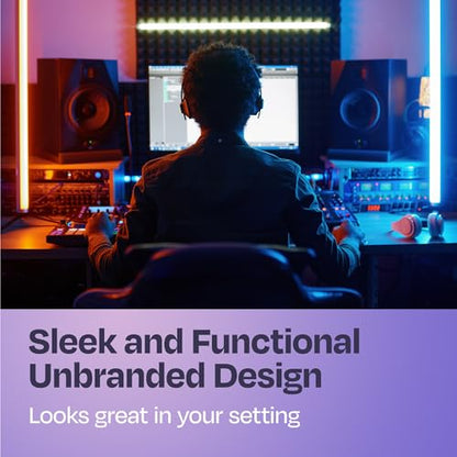 Studio Monitor Isolation Pads Premium Acoustic Foam for 3-4.5 Inch Speakers with Vibredux HD Foam for Superior Isolation, Black - size: For 3″-4.5″ Monitors