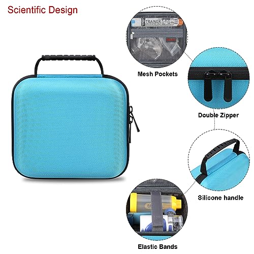 Case for Kodak PIXPRO FZ45 Digital Camera (Hard Case + Soft Silicone Cover) | Kodak PIXPRO FZ45 Digital Camera Hard Carrying Case and Soft Silicone Protective Case with Removable Lens Cover, Dark blue - color: Dark blue