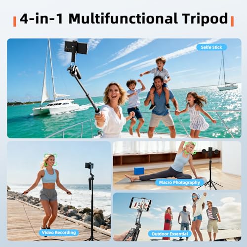 Auto Face Tracking Selfie Stick Tripod for iPhone with Light 360 Rotation that Follows Your Movement 70.9" Camera Tripod Stand with Remote for Content Creator Vlog Live Stream Video Recording - style: A-Auto Face Tracking Tripod with 2 Ring Light
