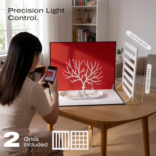 C Coiro Product Photography Backdrops 14 Patterns, 2 Grids, Size 15x11 inch Small Product Picture Board kit for Food Jewelry Mini Items Picture. Ugc Content Creator Tools
